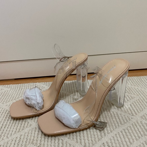 Brand new! Never worn clear ASOS heels - Picture 3 of 4